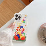 iPhone 13 Pro Fleksibel Plastik Bagside Cover m. Motiv - Klovn