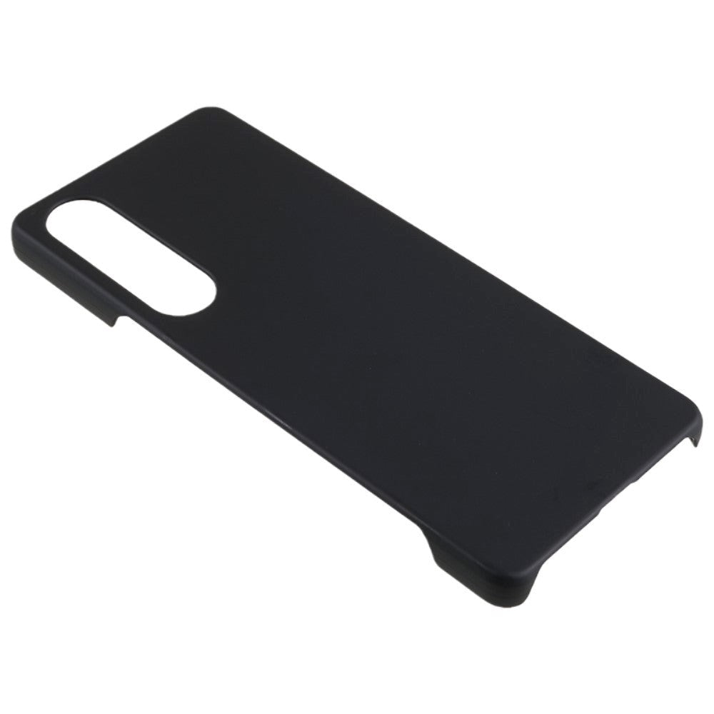 Sony Xperia 1 V Hårdt Plastik Bagside Cover - Blank - Sort