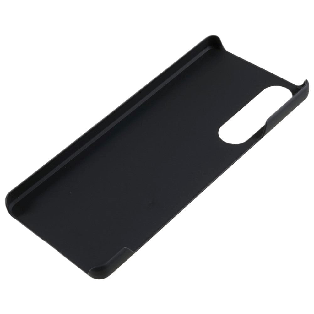 Sony Xperia 1 V Hårdt Plastik Bagside Cover - Blank - Sort