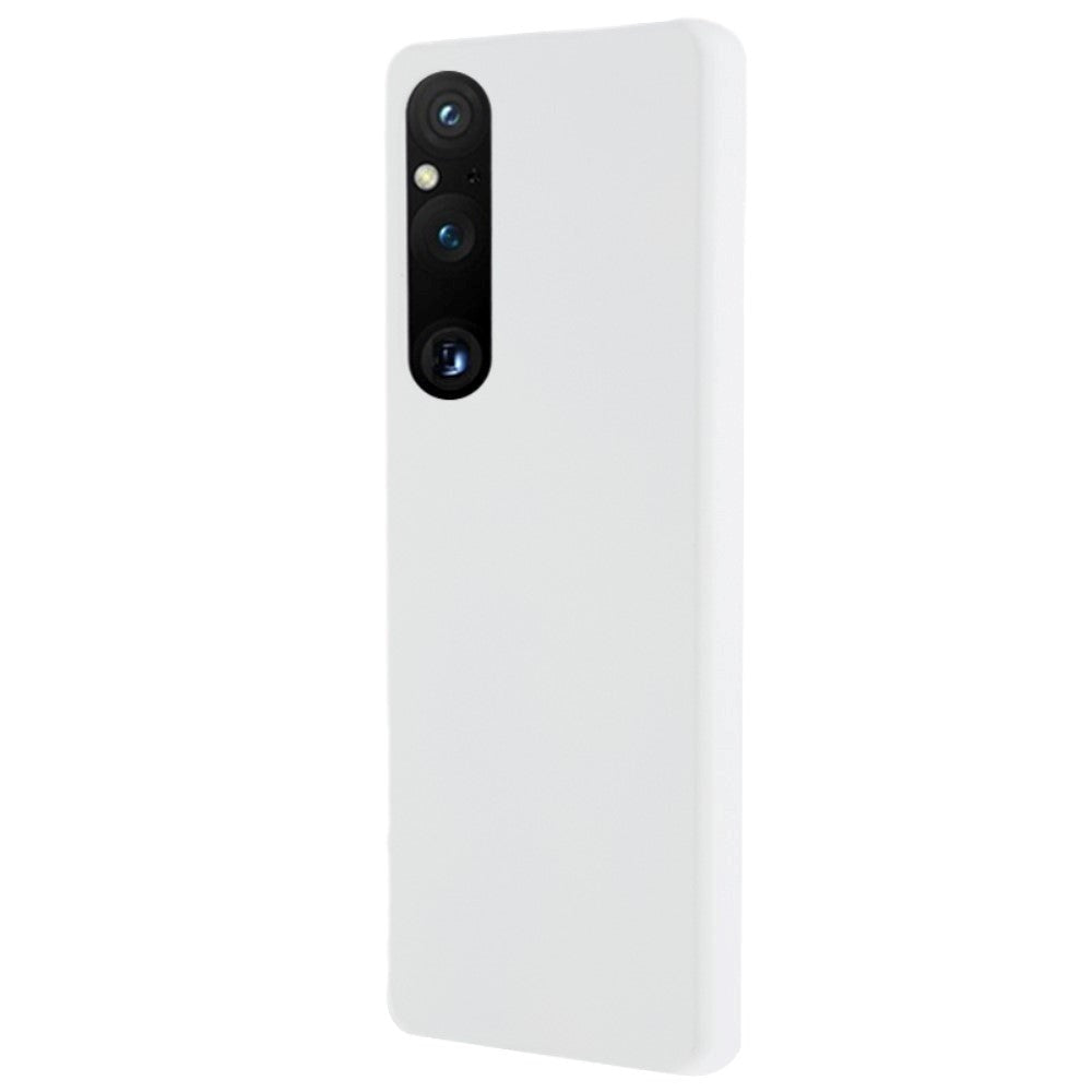 Sony Xperia 1 V Hårdt Plastik Bagside Cover - Blank - Hvid