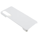 Sony Xperia 1 V Hårdt Plastik Bagside Cover - Blank - Hvid