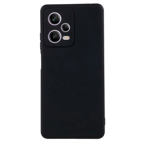 Xiaomi Redmi Note 12 Pro (5G) Fleksibelt Plastik Bagside Cover - Sort