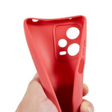 Xiaomi Redmi Note 12 Pro (5G) Fleksibelt Plastik Bagside Cover - Rød