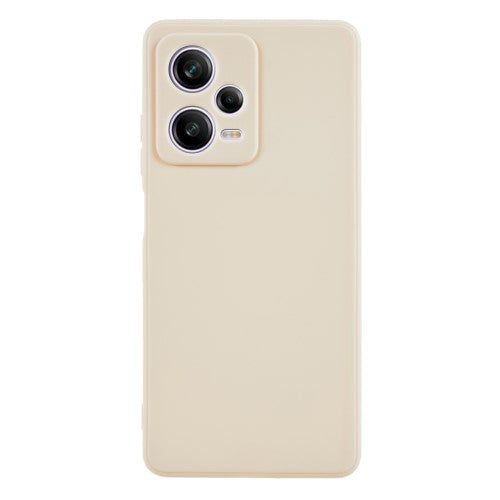 Xiaomi Redmi Note 12 Pro (5G) Fleksibelt Plastik Bagside Cover - Beige