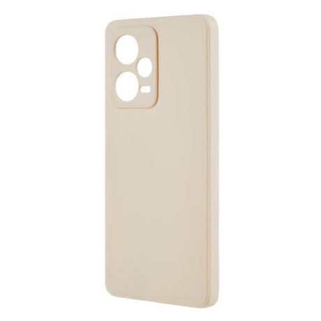 Xiaomi Redmi Note 12 Pro (5G) Fleksibelt Plastik Bagside Cover - Beige