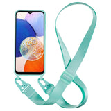 Samsung Galaxy A14 (5G) Fleksibel Plastik Bagside Cover m.  Strop - Mint Grøn