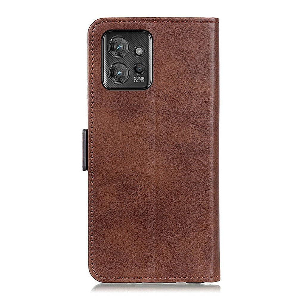 Motorola ThinkPhone Flip Cover Læder m. Pung - Mørkebrun