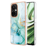 OnePlus Nord CE 3 Lite (5G) Hybrid Plastik Bagside Cover - Turkis Marmor