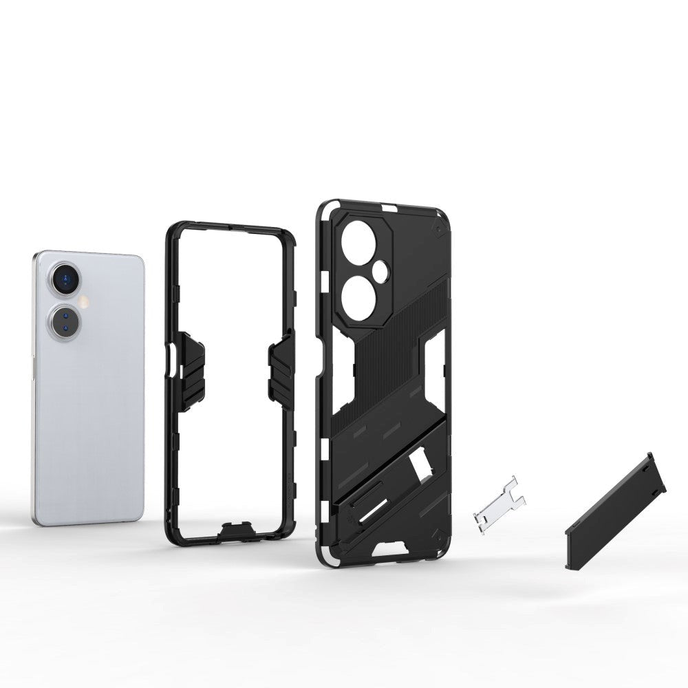 OnePlus Nord CE 3 Lite Hybrid Håndværker Bagside Cover m. Kickstand - Blå