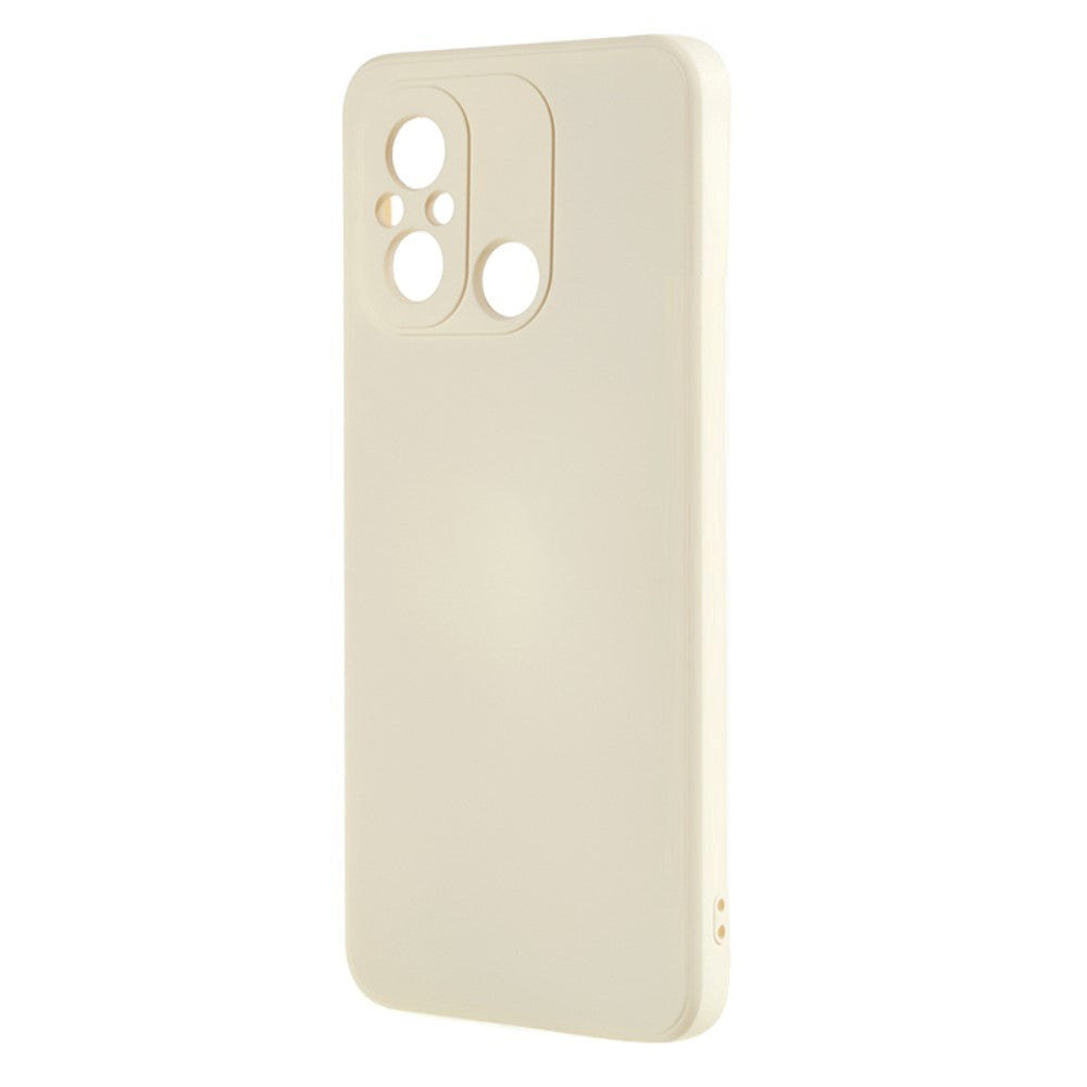 Xiaomi Redmi 12C Fleksibelt Plastik Bagside Cover - Hvid