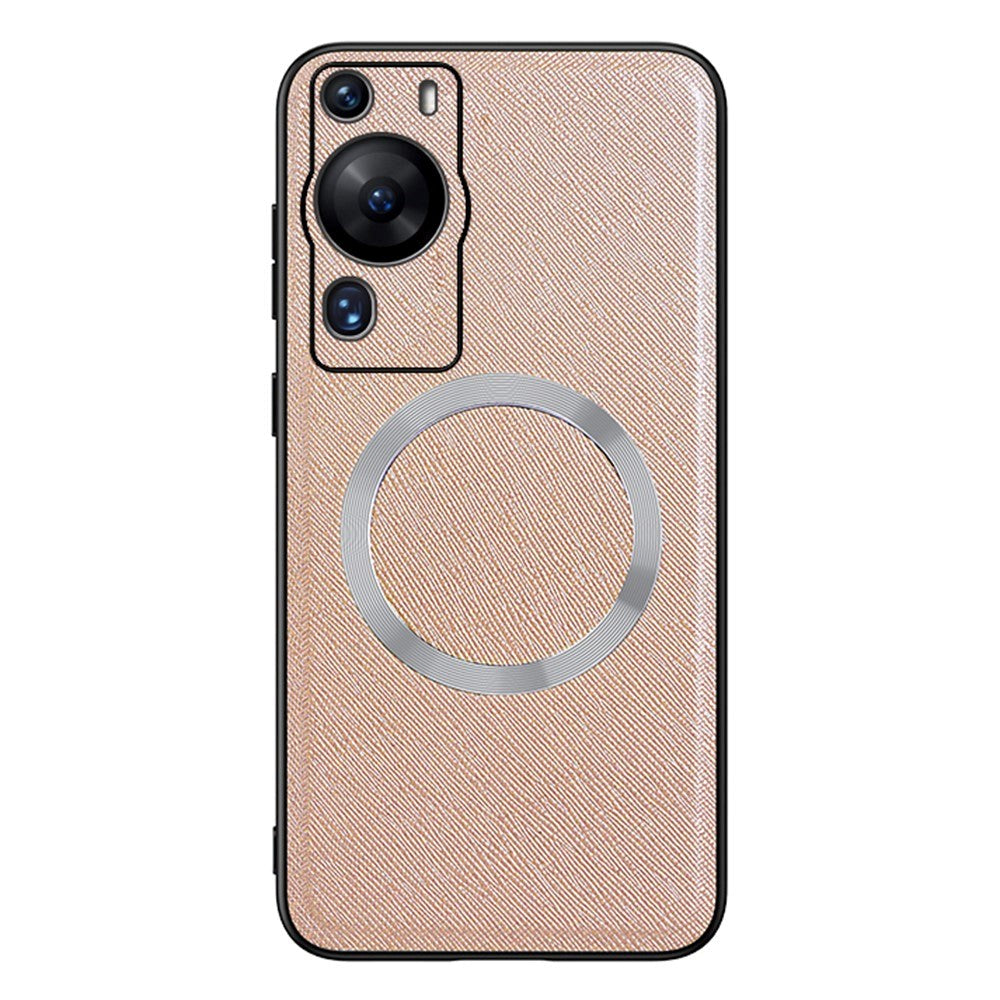 Huawei P60 Pro Plastik Bagside Cover m. Ru Tekstur - MagSafe Kompatibel - Guld