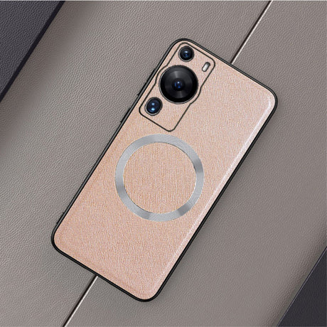 Huawei P60 Pro Plastik Bagside Cover m. Ru Tekstur - MagSafe Kompatibel - Guld