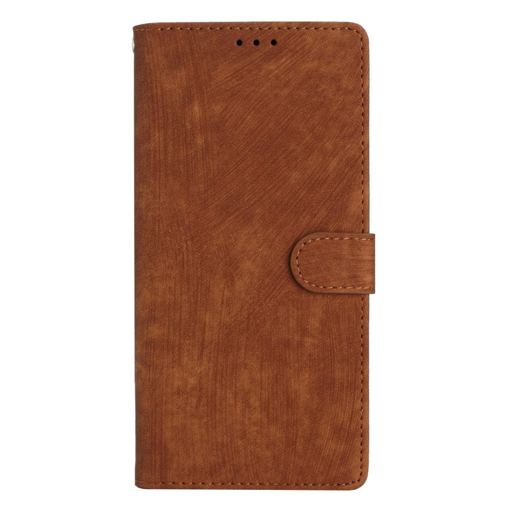 Xiaomi Redmi Note 11 Pro Læder Flip Cover m. Pung og Strop - Brun