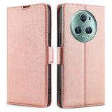 Honor Magic5 Pro Læder Flip Cover m. Kortholder & Ståfunktion - Rose Gold