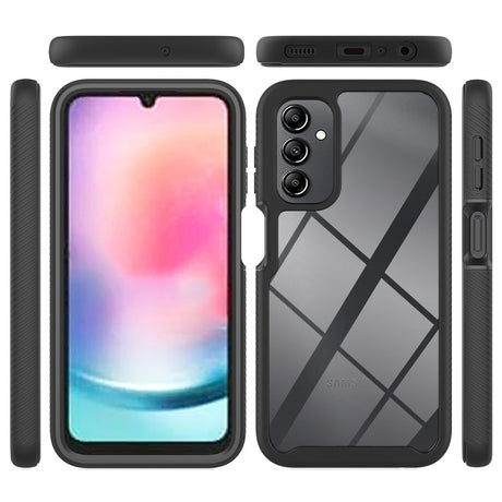 2-i-1 Plastik Cover & Skærmbeskyttelsesfilm - Samsung Galaxy A24 - Gennemsigtig