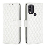 Nokia C22 Blødt Læder Flip Cover m. Kortholdere og Ståfunktion - Hvid