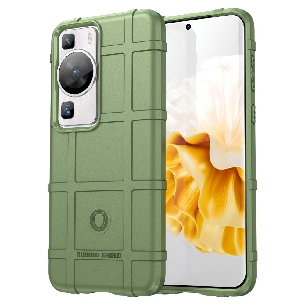 Huawei P60 Pro Rugged Shield Bagside Cover - Grøn