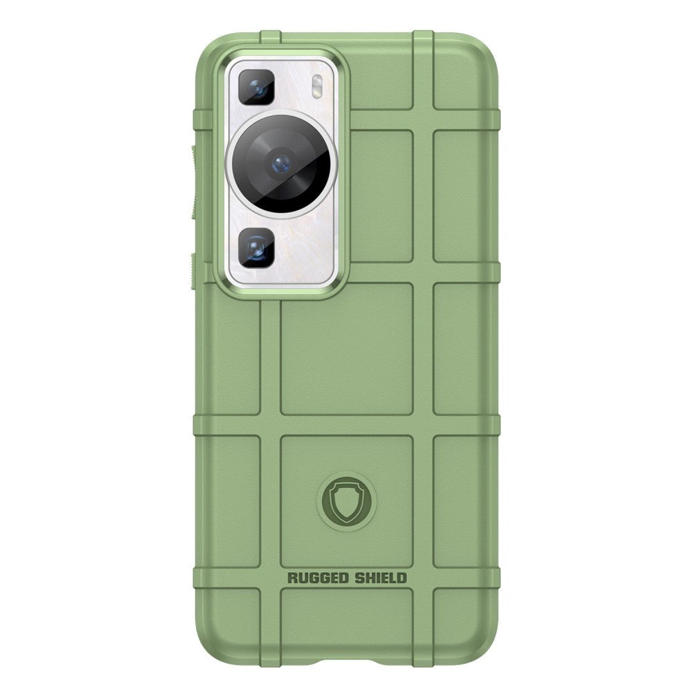 Huawei P60 Pro Rugged Shield Bagside Cover - Grøn