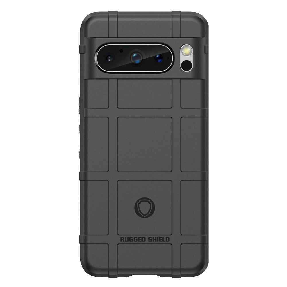 Google Pixel 8 Pro Rugged Shield Series Håndværker Bagside Cover - Sort