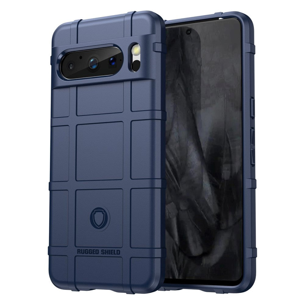 Google Pixel 8 Pro Rugged Shield Series Håndværker Bagside Cover - Blå