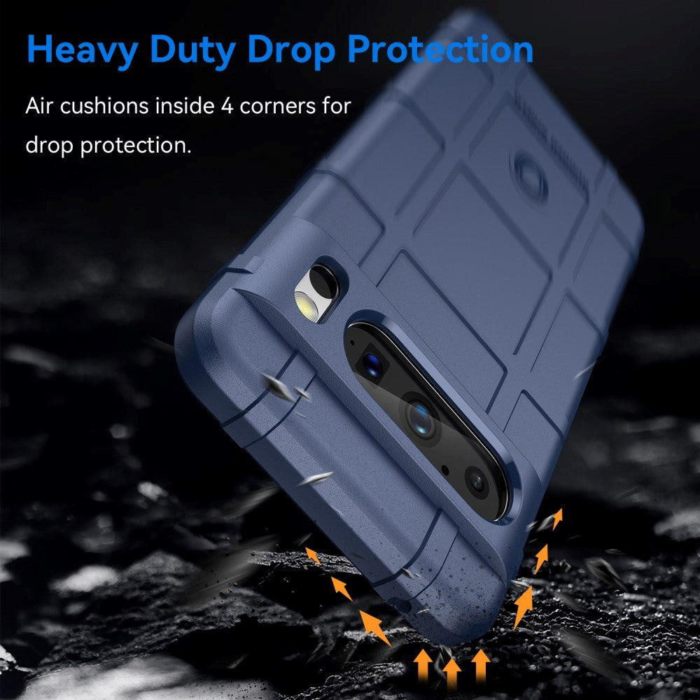 Google Pixel 8 Pro Rugged Shield Series Håndværker Bagside Cover - Blå