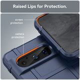 Google Pixel 8 Pro Rugged Shield Series Håndværker Bagside Cover - Blå