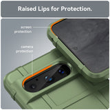 Google Pixel 8 Pro Rugged Shield Series Håndværker Bagside Cover - Grøn