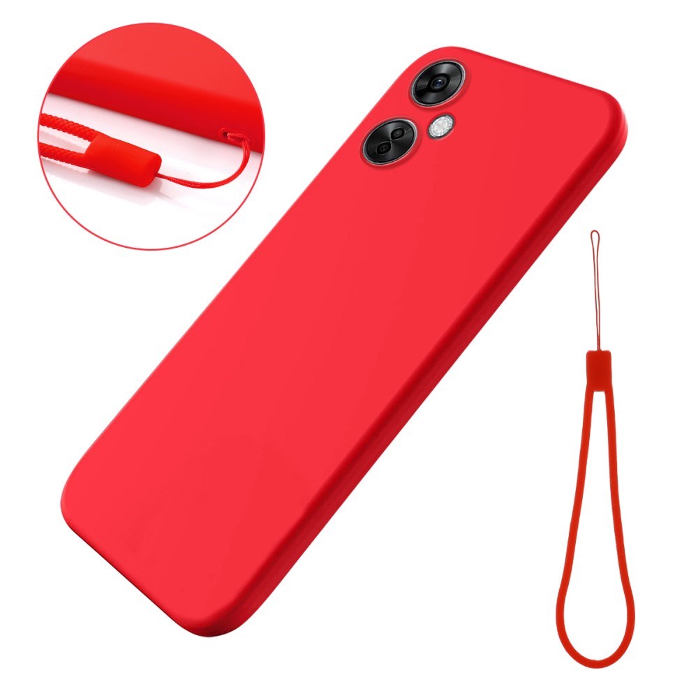 EIDERWOOD OnePlus Nord CE 3 Lite (5G) Foret Silikone Bagside Cover m. Strop - Rød