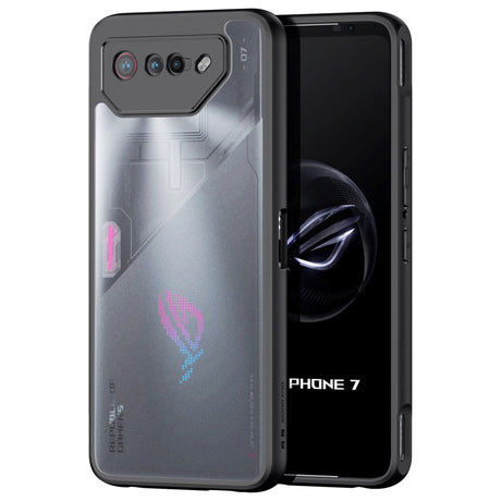 Asus ROG Phone 7 DUX DUCIS Aimo Series Plastik Bagside Cover - Gennemsigtig / Sort