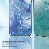 Xiaomi Poco F5 Cover m. Glasbagside - Blå Marmor