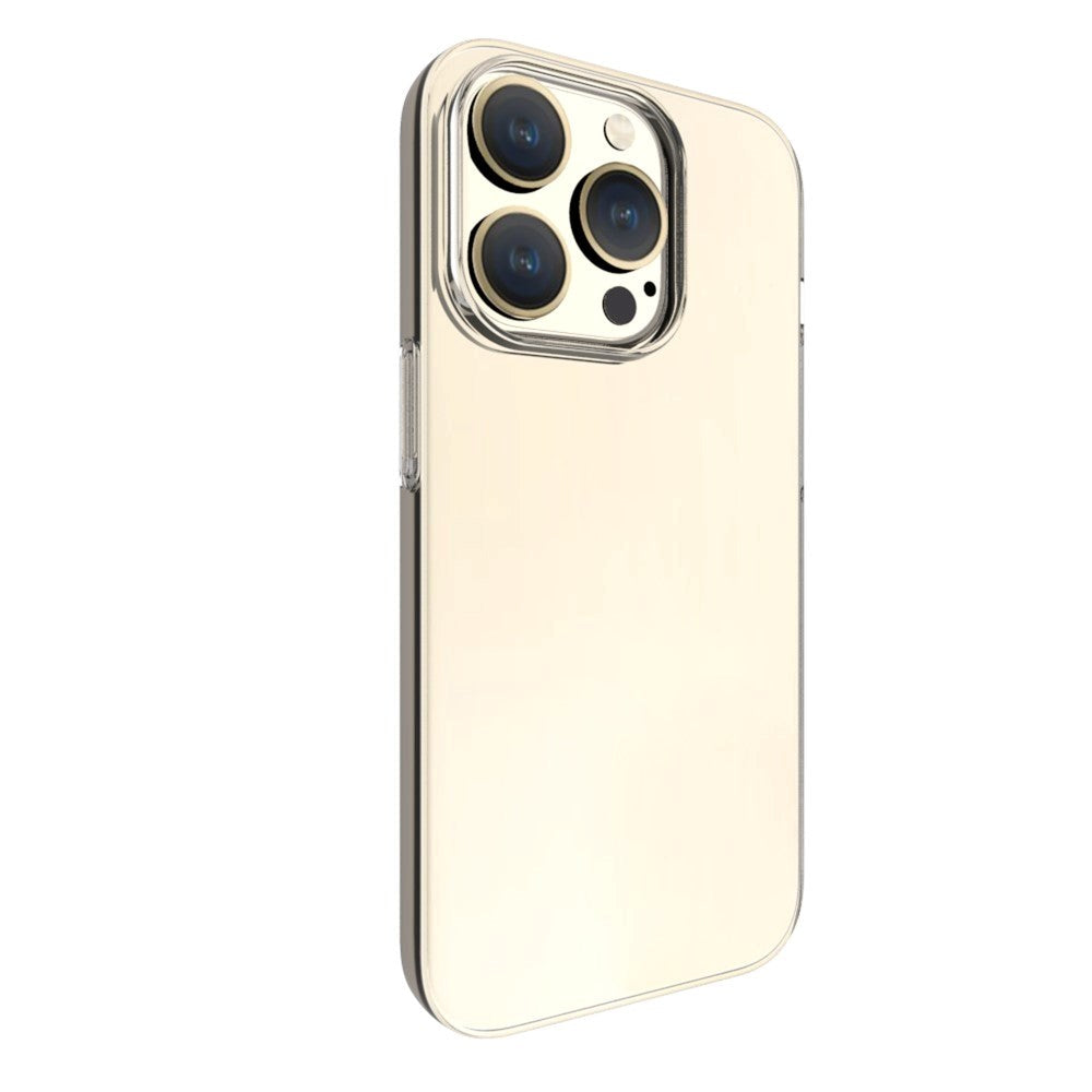 iPhone 15 Pro Fleksibel Plastik Bagside Cover - Gennemsigtig