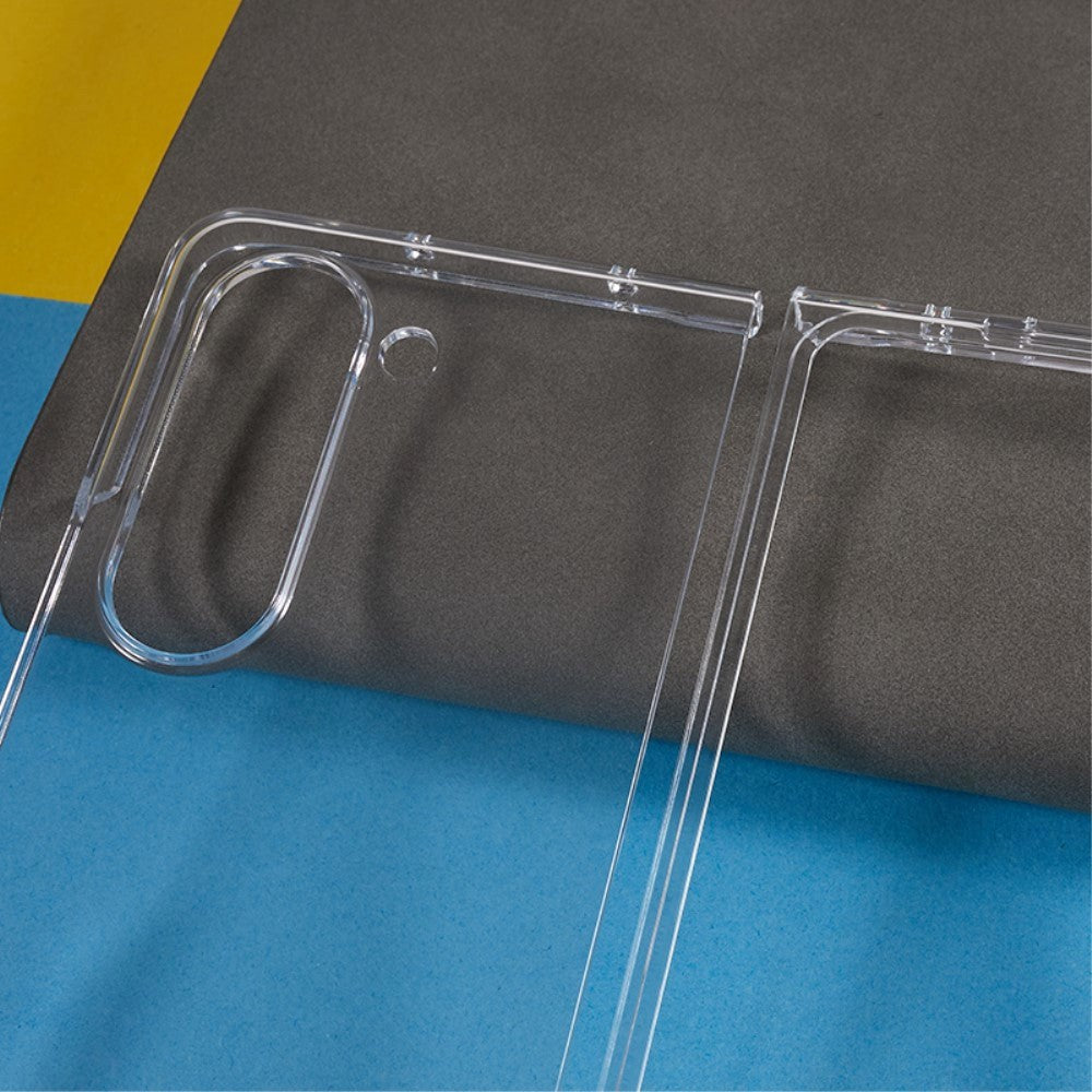 Samsung Galaxy Z Fold5 (5G) Hårdt Plastik Bagside Cover - Gennemsigtig