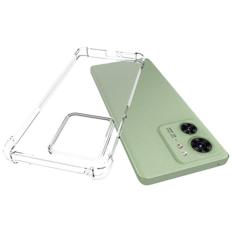 Motorola Edge 40 Shockproof Fleksibelt Plastik Bagside Cover - Gennemsigtig