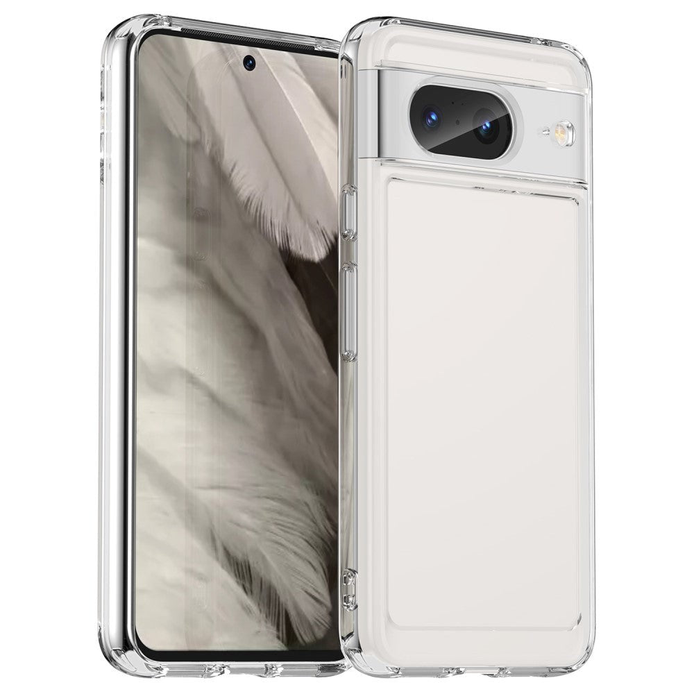 Google Pixel 8 Fleksibelt Clear Plastik Bagside Cover - Gennemsigtig