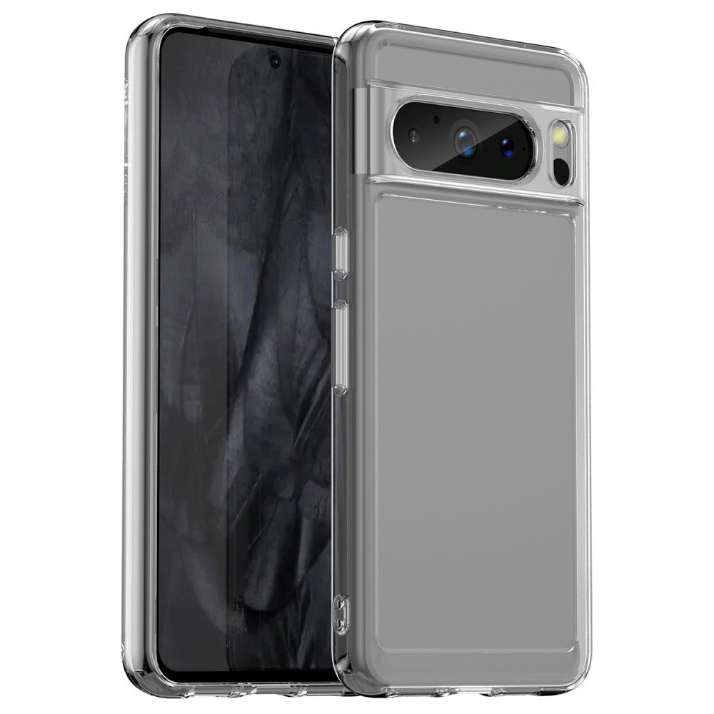 Google Pixel 8 Pro Fleksibelt Plastik Bagside Cover - Gennemsigtig