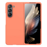 Samsung Galaxy Z Fold5 (5G) Gummibelagt Hård Plastik Bagside Cover - Orange