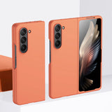 Samsung Galaxy Z Fold5 (5G) Gummibelagt Hård Plastik Bagside Cover - Orange