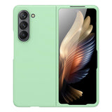 Samsung Galaxy Z Fold5 (5G) Gummibelagt Hård Plastik Bagside Cover - Mintgrøn