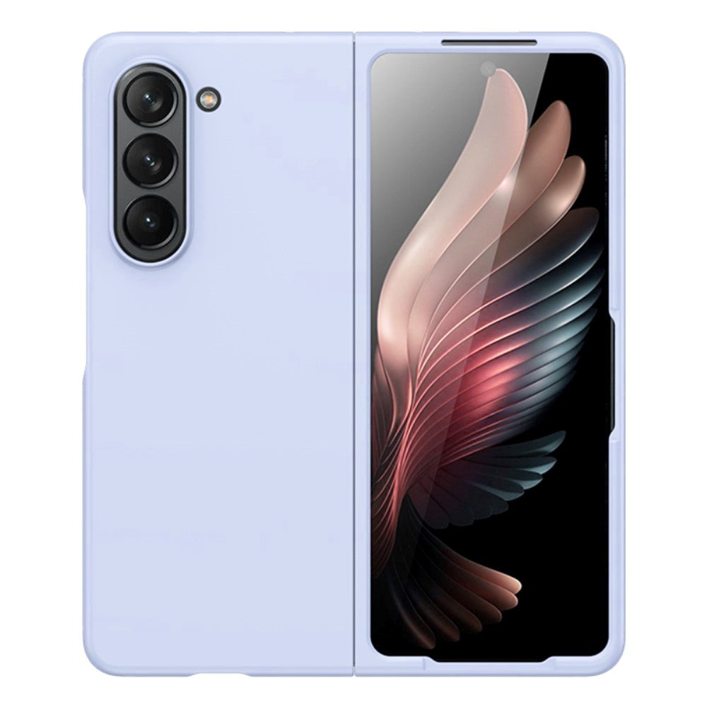 Samsung Galaxy Z Fold5 (5G) Gummibelagt Hård Plastik Bagside Cover - Lilla