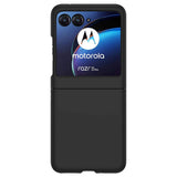 Motorola Razr 40 Ultra Hårdt Plastik Bagside Cover - Sort