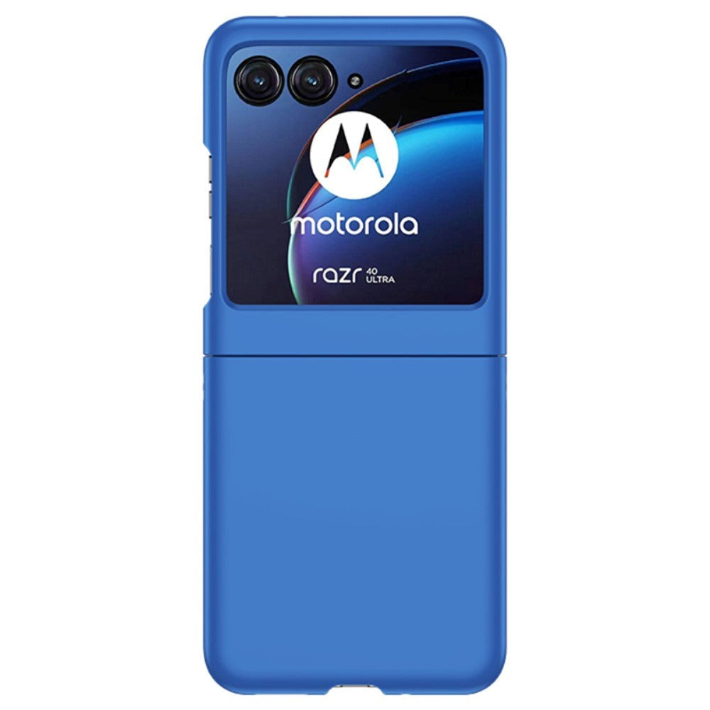 Motorola Razr 40 Ultra Hårdt Plastik Bagside Cover - Blå