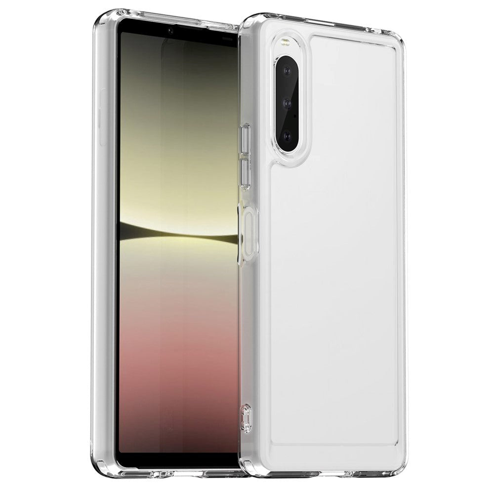 Sony Xperia 10 V Transparent Fleksibelt Plastik Bagside Cover - Gennemsigtig