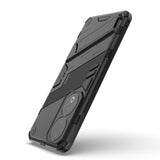 Honor 90 Hybrid Håndværker Bagside Cover m. Kickstand - Sort