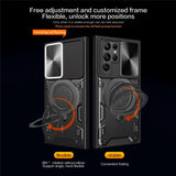 Samsung Galaxy S22 Ultra - EIDERWOOD Håndværker Cover m. Kickstand & Cam Slider - Rød