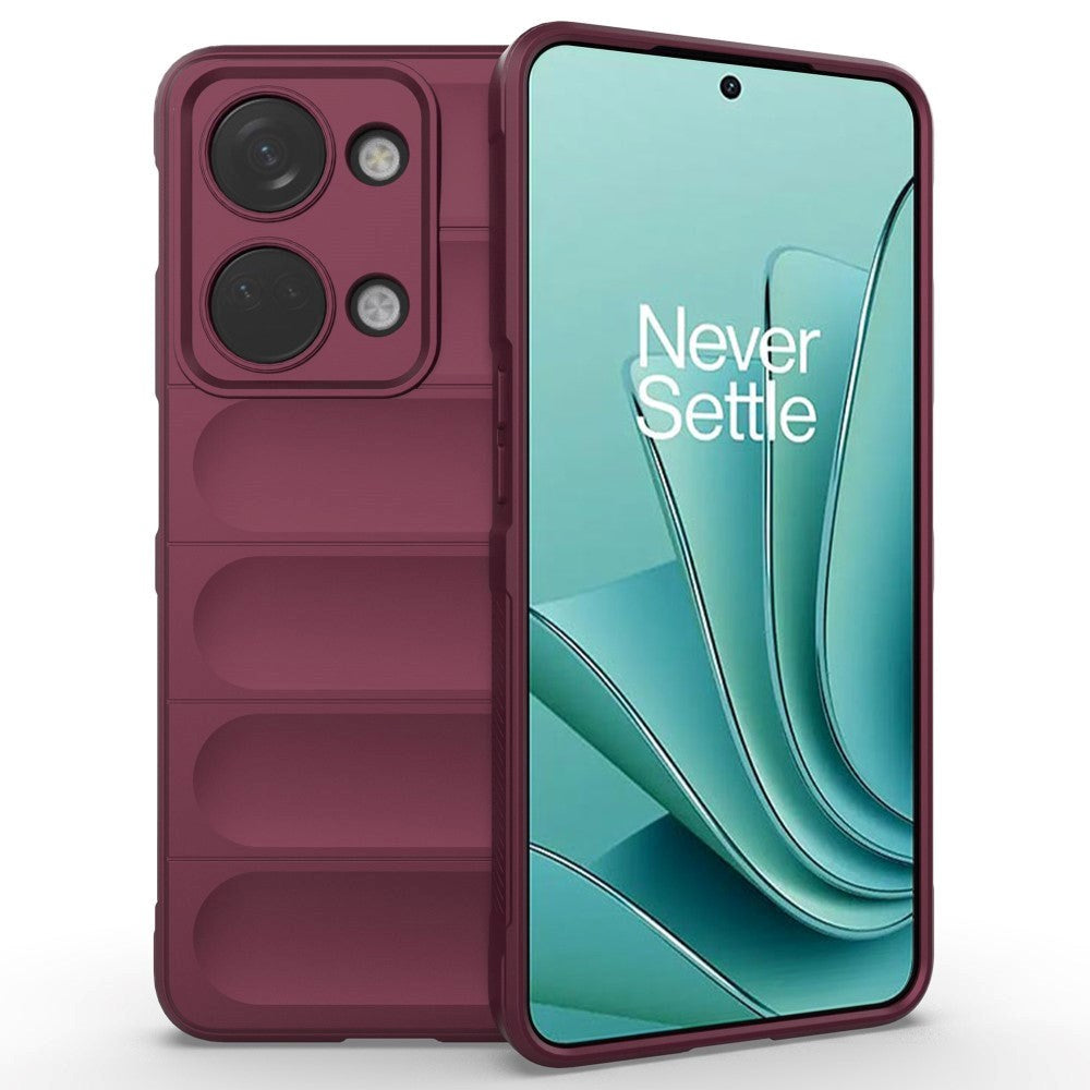 OnePlus Nord 3 (5G) Fleksibelt Plastik Bagside Cover - Vinrød