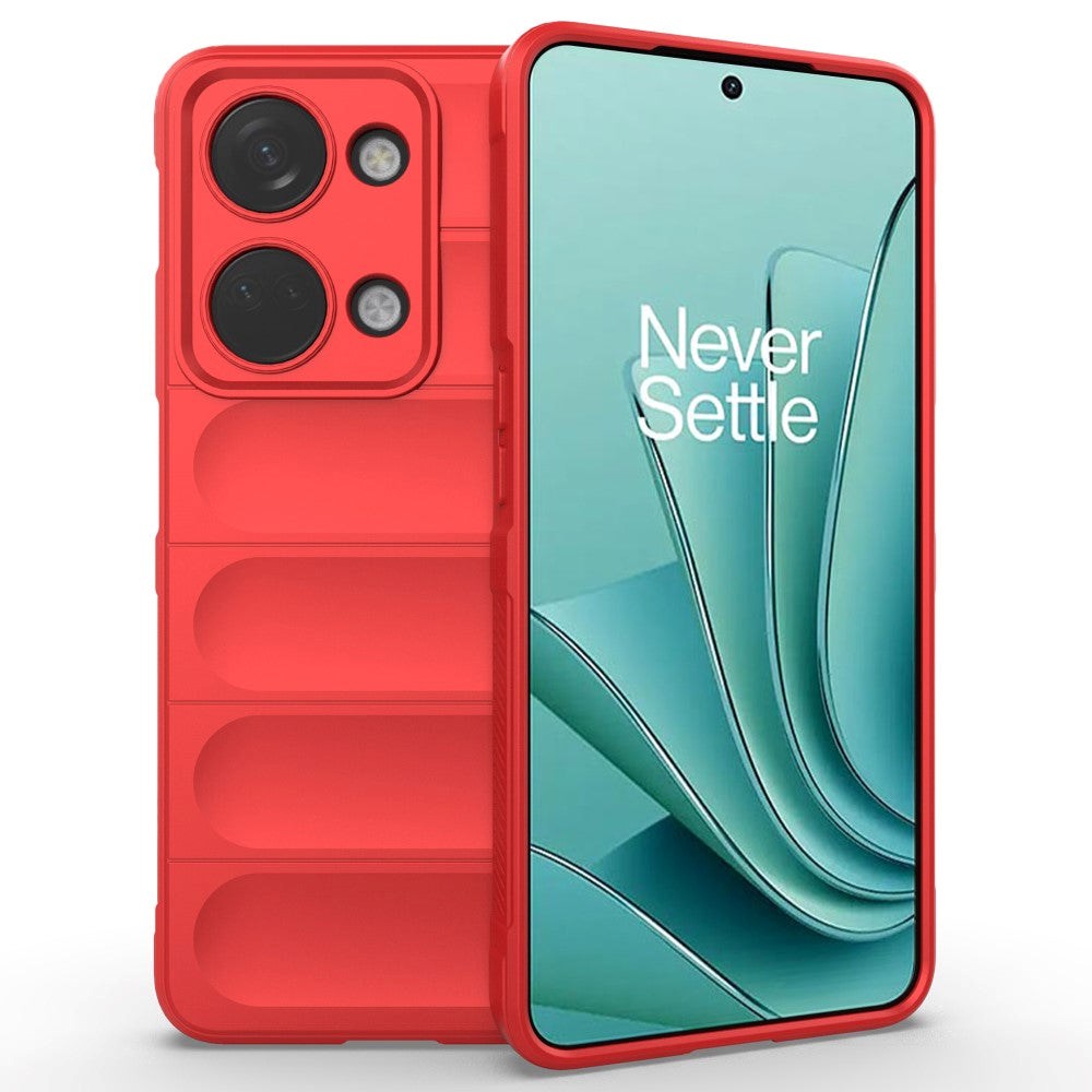 OnePlus Nord 3 (5G) Fleksibelt Plastik Bagside Cover - Rød