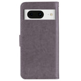 Google Pixel 8 Rhinsten Flip Cover m. Pung - Brun