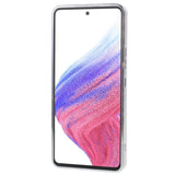 Samsung Galaxy A53 (5G) Skinnende Fleksibel Plastik Bagside Cover - Bølget Design - Sølv