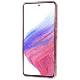 Samsung Galaxy A53 (5G) Skinnende Fleksibel Plastik Bagside Cover - Bølget Design - Rose Gold