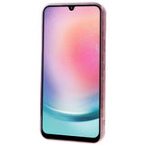 Samsung Galaxy A24 Skinnende Fleksibel Plastik Bagside Cover - Bølget Design - Rose Gold